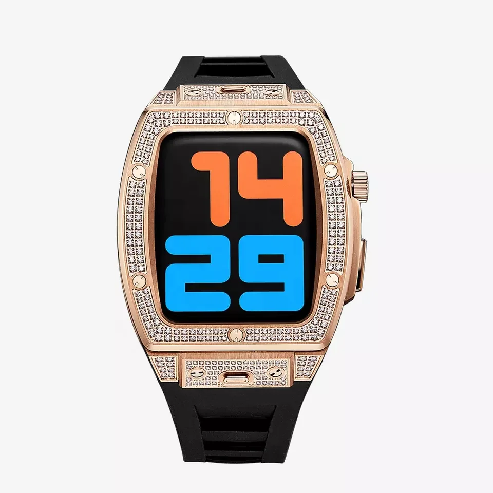 ローズゴールド×ブラックバンド 正面