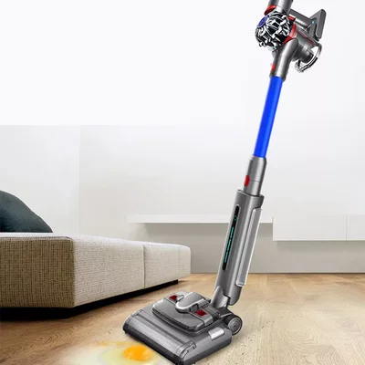 【箱潰れ品・訳あり】ダイソン対応 電動回転水拭きモップヘッド｜汚水回収・乾湿両用で床掃除を一台でこなす互換アタッチメント