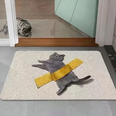 猫インテリア雑貨3選｜ドアストッパー・玄関マット・クッションで部屋を猫まみれに